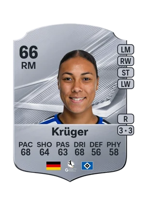 Krüger - 66 - Rare EA FC 27 card