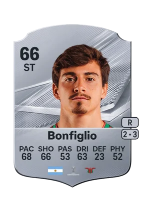 Bonfiglio - 66 - Rare EA FC 27 card