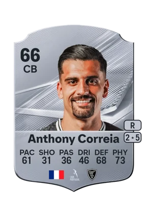 Anthony Correia - 66 - Rare EA FC 27 card