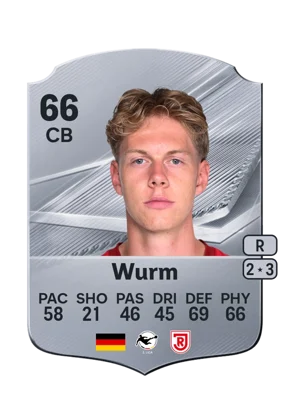 Wurm - 66 - Rare EA FC 27 card