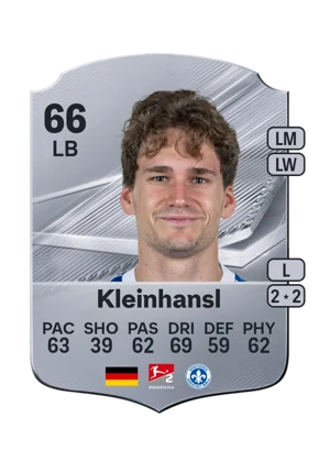 Kleinhansl - 66 - Rare EA FC 27 card