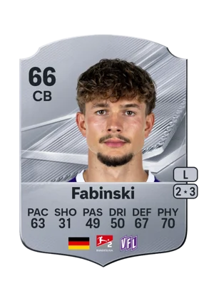 Fabinski - 66 - Rare EA FC 27 card