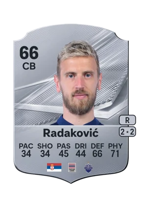 Radaković - 66 - Rare EA FC 27 card