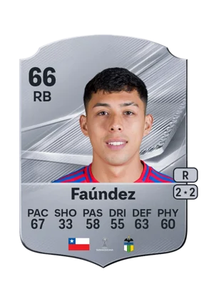 Faúndez - 66 - Rare EA FC 27 card