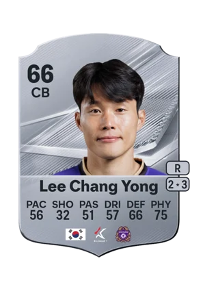 Lee Chang Yong - 66 - Rare EA FC 27 card