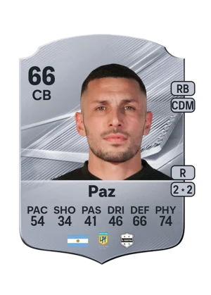 Paz - 66 - Rare EA FC 27 card