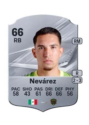Nevárez - 66 - Rare EA FC 27 card