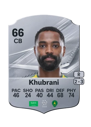 Khubrani - 66 - Rare EA FC 27 card