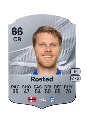 Rosted - 66 - Rare EA FC 27 card