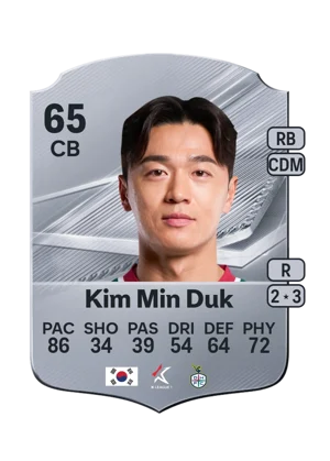 Kim Min Duk - 65 - Rare EA FC 27 card