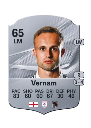Vernam - 65 - Rare EA FC 27 card