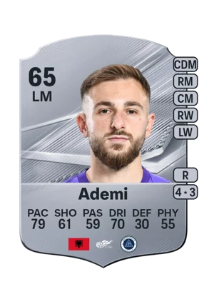 Ademi - 65 - Rare EA FC 27 card