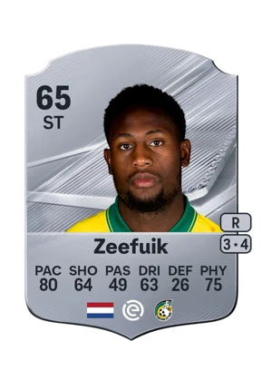 Zeefuik - 65 - Rare EA FC 27 card
