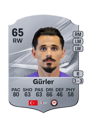 Gürler - 65 - Rare EA FC 27 card
