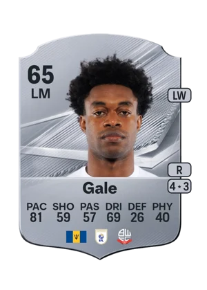 Gale - 65 - Rare EA FC 27 card