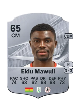Eklu Mawuli - 65 - Rare EA FC 27 card