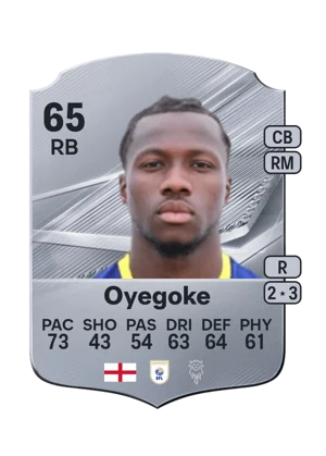 Oyegoke - 65 - Rare EA FC 27 card