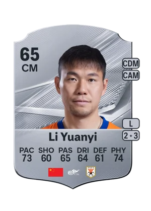 Li Yuanyi - 65 - Rare EA FC 27 card