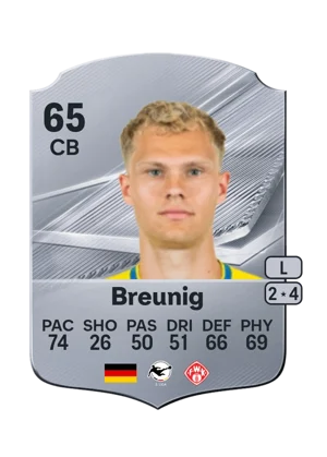 Breunig - 65 - Rare EA FC 27 card