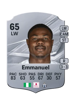 Emmanuel - 65 - Rare EA FC 27 card