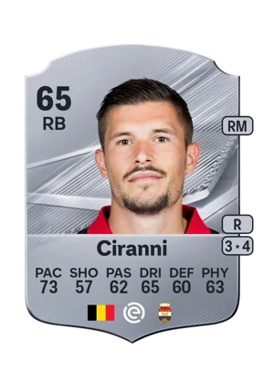 Ciranni - 65 - Rare EA FC 27 card