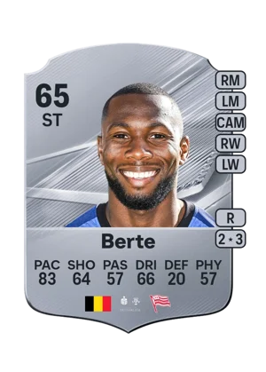Berte - 65 - Rare EA FC 27 card