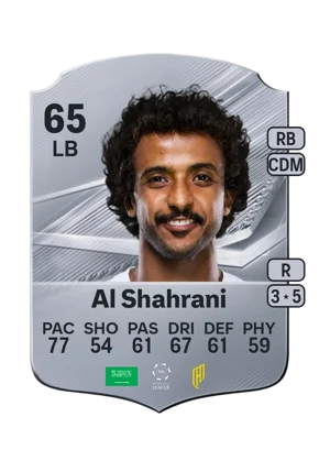 Al Shahrani - 65 - Rare EA FC 27 card