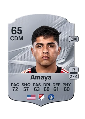 Amaya - 65 - Rare EA FC 27 card