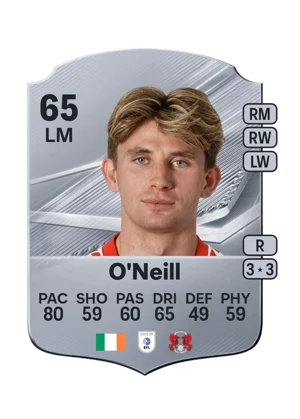 O'Neill - 65 - Rare EA FC 27 card