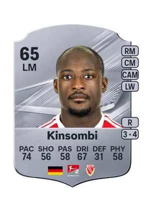 Kinsombi - 65 - Rare EA FC 27 card