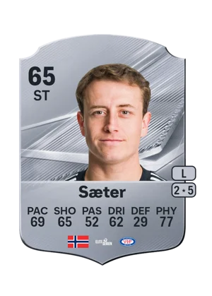 Sæter - 65 - Rare EA FC 27 card