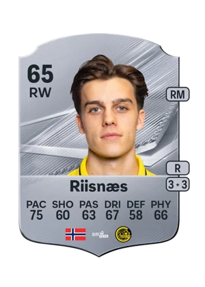 Riisnæs - 65 - Rare EA FC 27 card