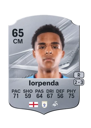 Iorpenda - 65 - Rare EA FC 27 card