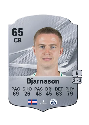 Bjarnason - 65 - Rare EA FC 27 card