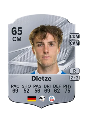 Dietze - 65 - Rare EA FC 27 card