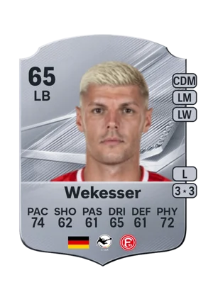 Wekesser - 65 - Rare EA FC 27 card