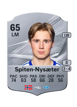 Spiten-Nysæter - 65 - Rare EA FC 27 card