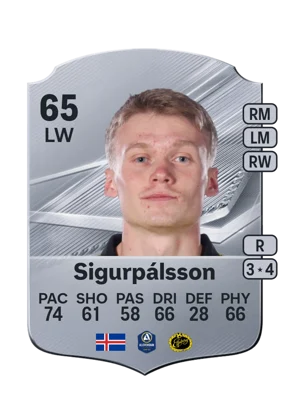 Sigurpálsson - 65 - Rare EA FC 27 card