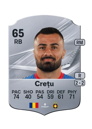Crețu - 65 - Rare EA FC 27 card