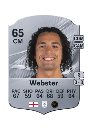 Webster - 65 - Rare EA FC 27 card