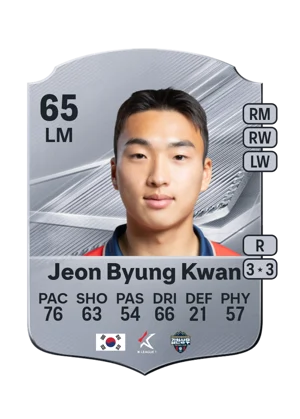 Jeon Byung Kwan - 65 - Rare EA FC 27 card