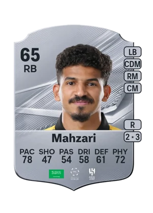 Mahzari - 65 - Rare EA FC 27 card