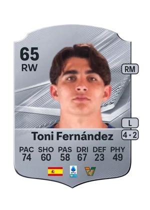 Toni Fernández - 65 - Rare EA FC 27 card