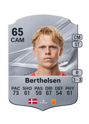 Berthelsen - 65 - Rare EA FC 27 card