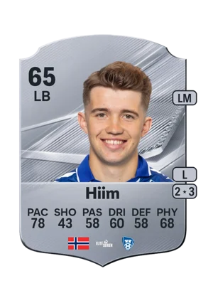 Hiim - 65 - Rare EA FC 27 card