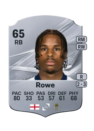Rowe - 65 - Rare EA FC 27 card