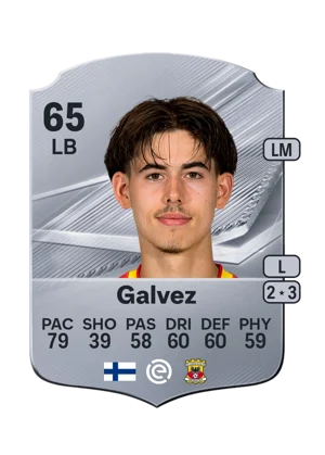 Galvez - 65 - Rare EA FC 27 card