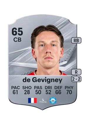de Gevigney - 65 - Rare EA FC 27 card