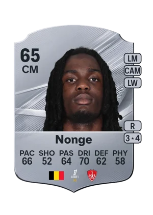 Nonge - 65 - Rare EA FC 27 card