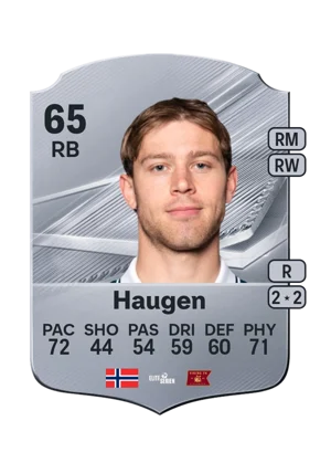 Haugen - 65 - Rare EA FC 27 card